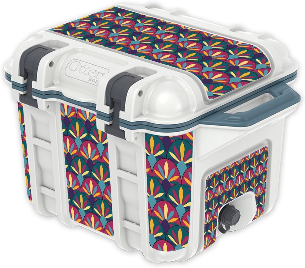 MightySkins (Cooler Not Included) Skin Compatible with OtterBox Venture 25 qt Cooler - Bold Tile | Protective, Durable, and Unique Vinyl Decal wrap Cover | Easy to Apply | Made in The USA