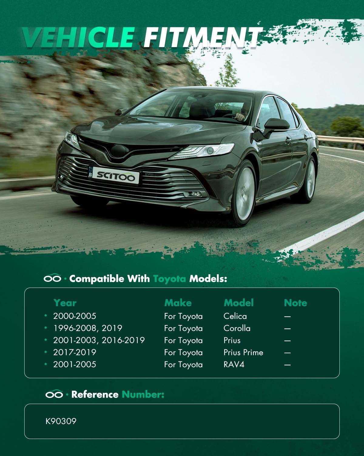 SCITOO 2pcs Suspension Kit Front Lower Ball Joints fit for Toyota Celica 00-05,Corolla 96-25,for Prius 01-22,for Prius Prime 17-22, for Prius AWD-e 19-22,for Rav4 01-05 K90309