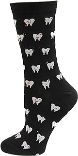 Women's Dog Lovers Novelty Gift Crew Socks (1-Pair)