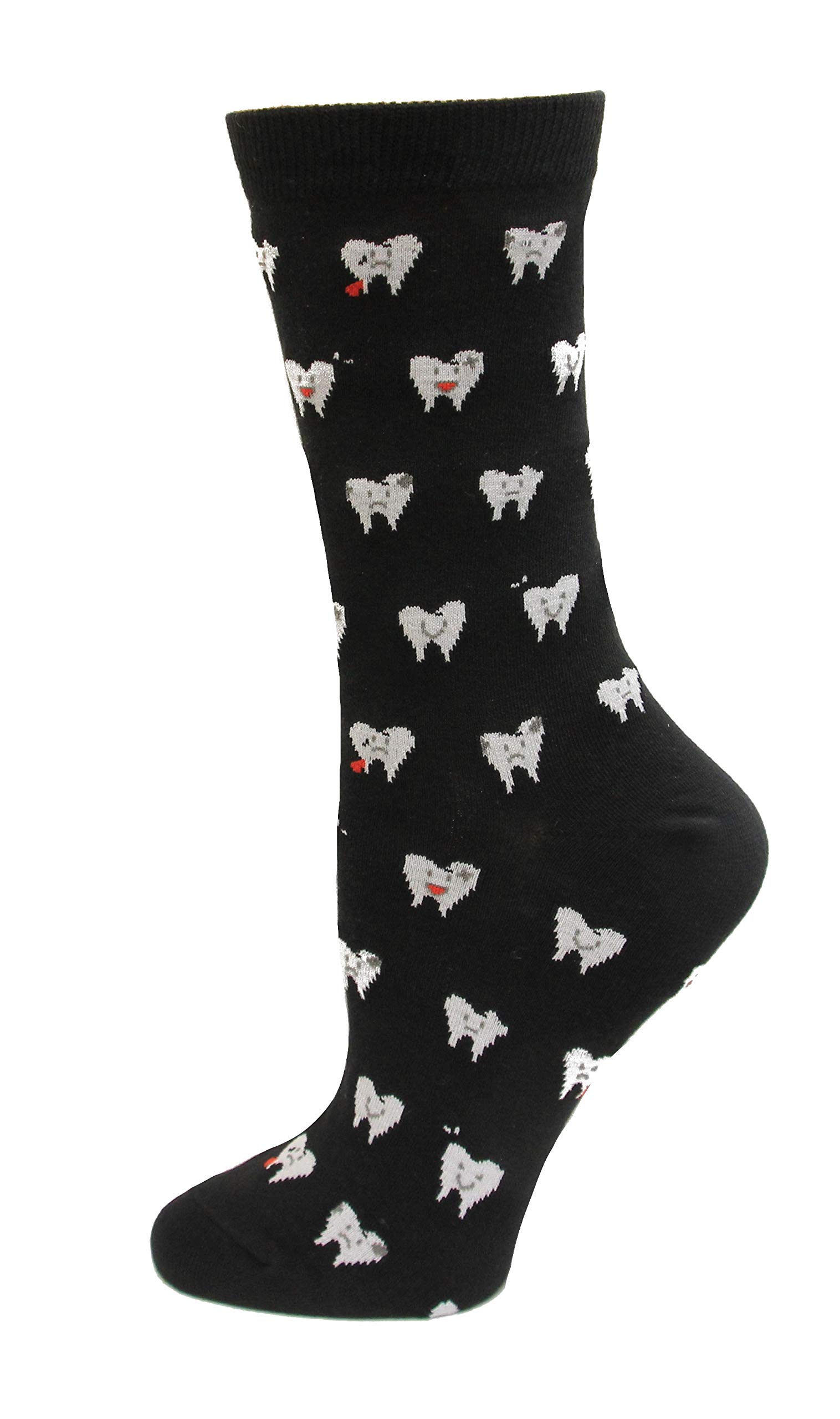 Women's Dog Lovers Novelty Gift Crew Socks (1-Pair)