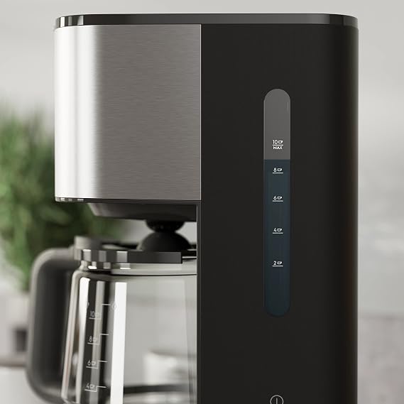 Electrolux E3CM1-3ST Create 3 Series Filter Coffee Machine, Water Level Indicator, Anti-Drip, Automatic Shut-Off, Easy to Clean Filter