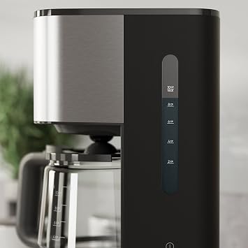 Electrolux E3CM1-3ST Create 3 Series Filter Coffee Machine, Water Level Indicator, Anti-Drip, Automatic Shut-Off, Easy to Clean Filter