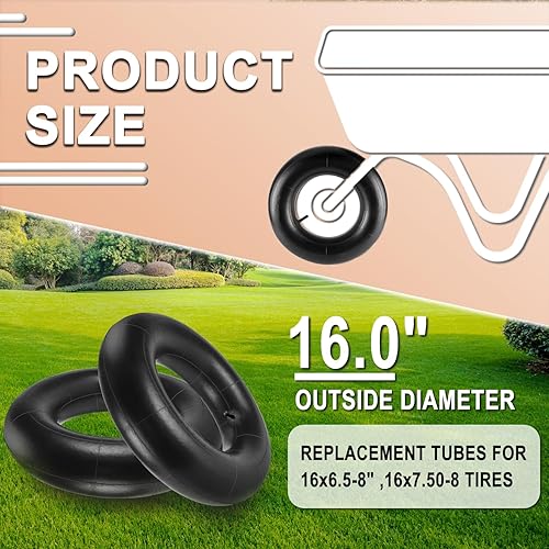 Miniatura 2 de Tubos internos de neumáticos de 4.804.00-8 pulgadas de Cenipar para carretilla de servicio pesado, como camiones de mano, carritos de jardín,