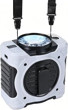 Portable Waist Fan with Cooling Plate, 8000mAh Rechargeable Belt Clip light gray