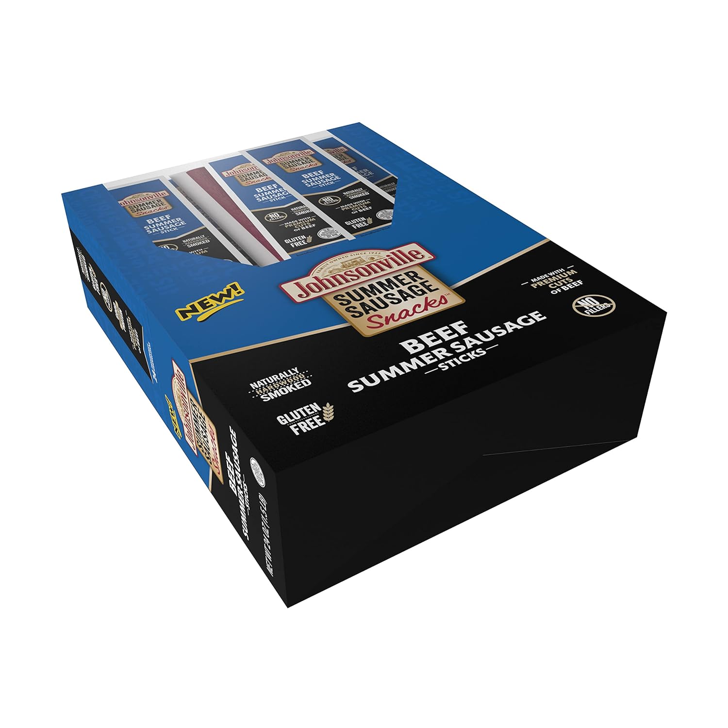 Palitos de salchicha de verano Johnsonville Beef, 1 onza (24 unidades