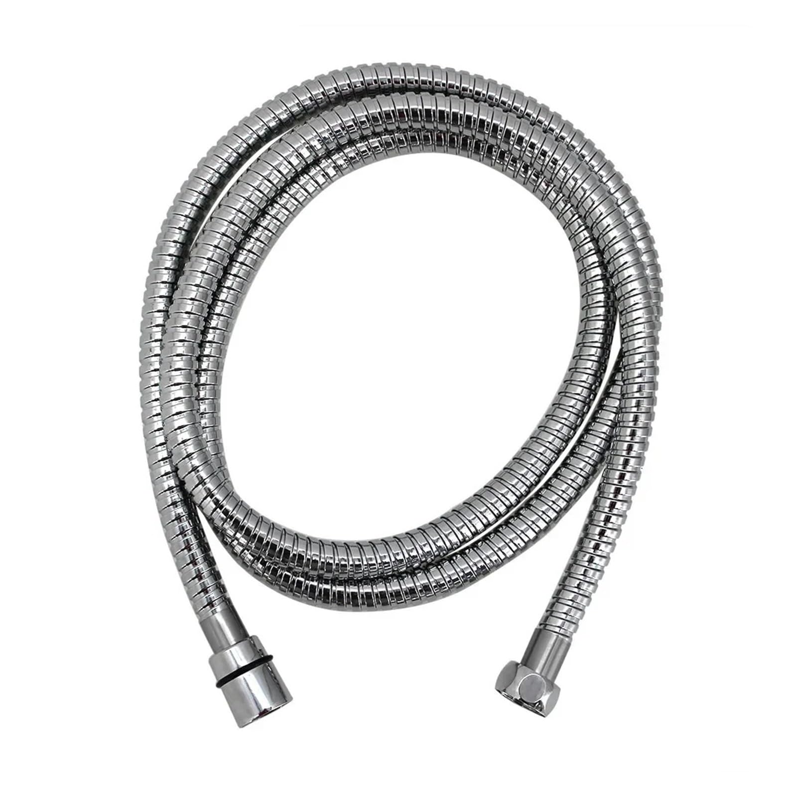 Tuyau de douche 1.5m flexible chromé pour des moments de détente dans la baignoire