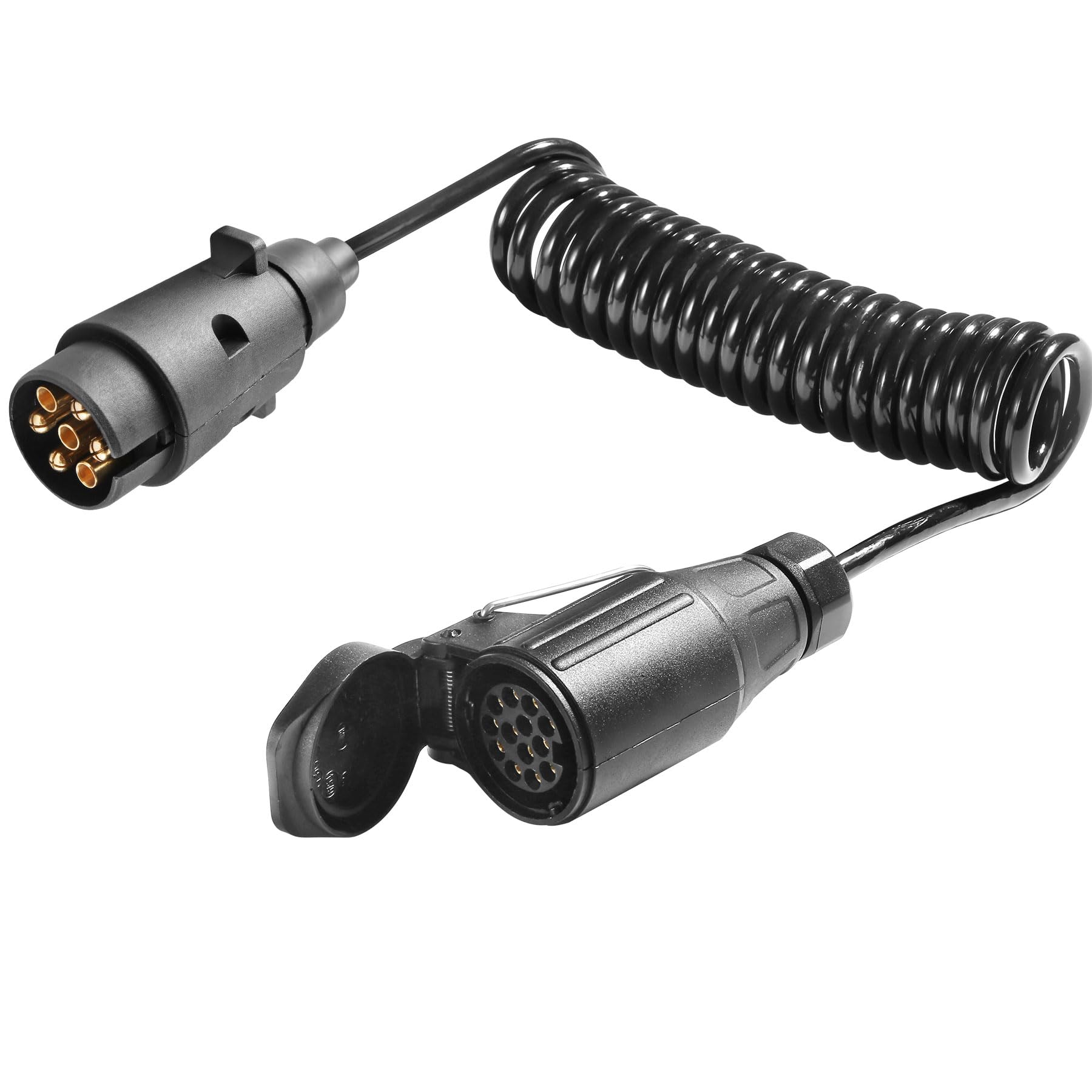 Cavo di Prolunga Rimorchio 7 Poli 2.8M 12v Cavo Adattatore con Spina 7 Poli a Presa 13 Poli