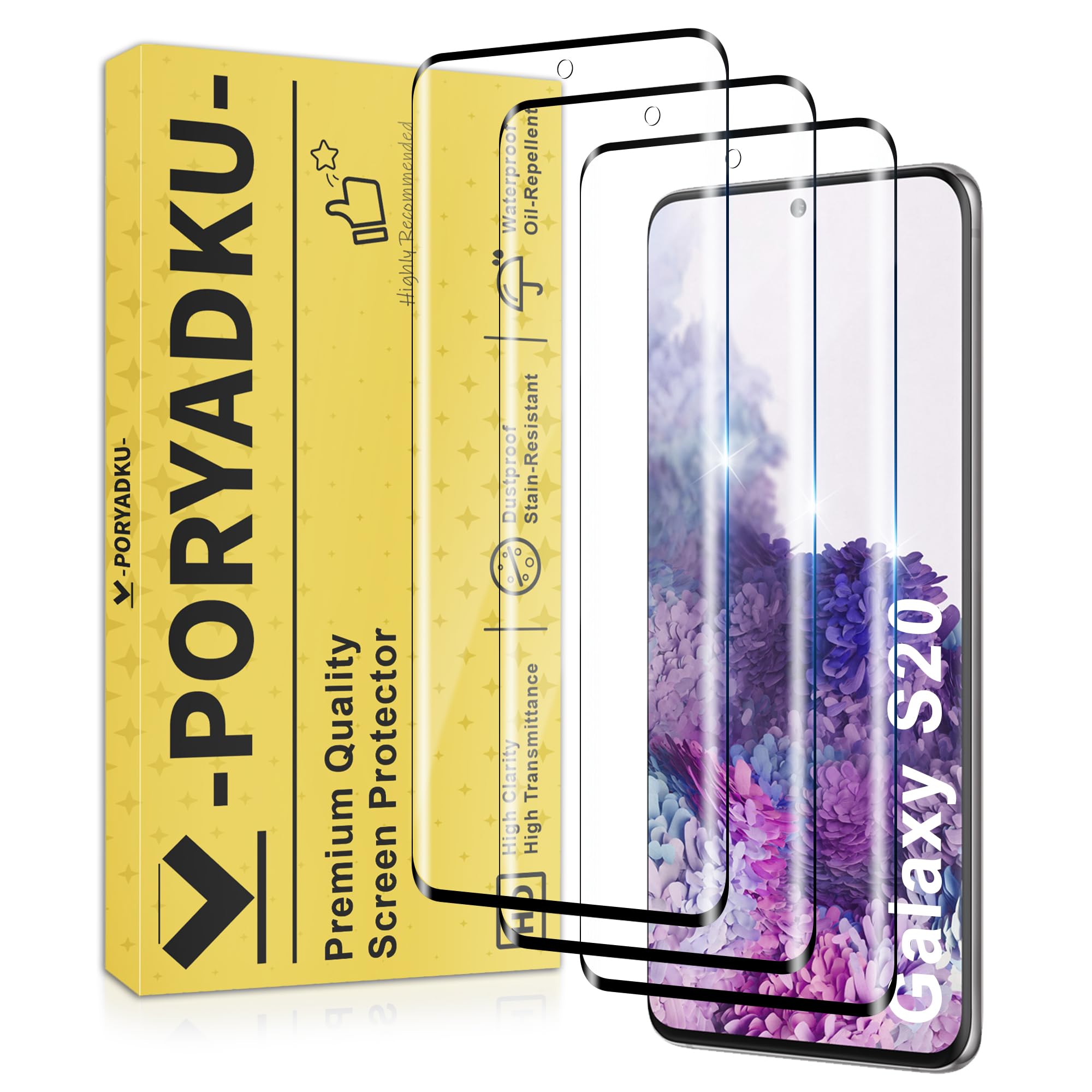 V-PORYADKU 3 Pack for Samsung Galaxy S20 Screen Protector (6.20 inches)