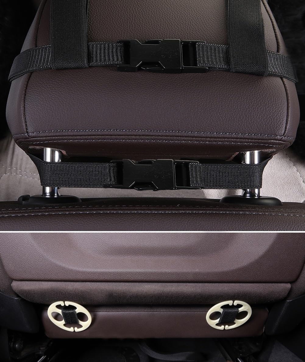 Real Genuine Sheepskin Seat Covers for Cars SUV Trucks Van RV Front Seats Sheepskin Car Seat Covers Sheepskin Automotive Seat Covers Fuzzy Fleece Fur Car Seat Covers Universal (1 Piece)