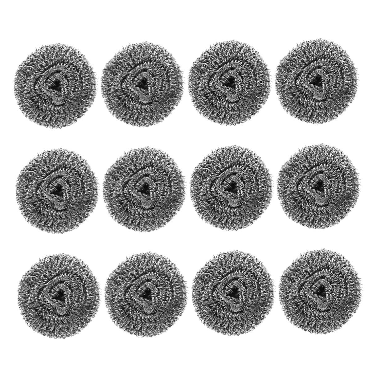 UTHCLO 12 Pack Dish Scrubbers Strong Metal Wire Ball Scrubbers for Pots Dishes Kitchen Cleaning Brush for Oven Grill