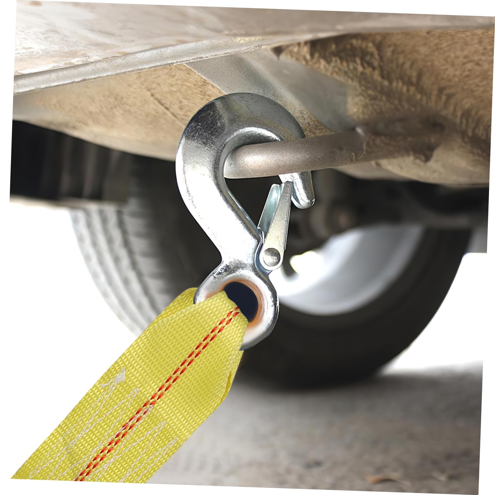 Vaguelly Sangle de Remorquage Voiture en Polyester 9 Tonnes avec Crochets Métal, Haute Capacité de Charge, Fixation Rapide et Démontage, pour Véhicules Lourds et Cargaisons