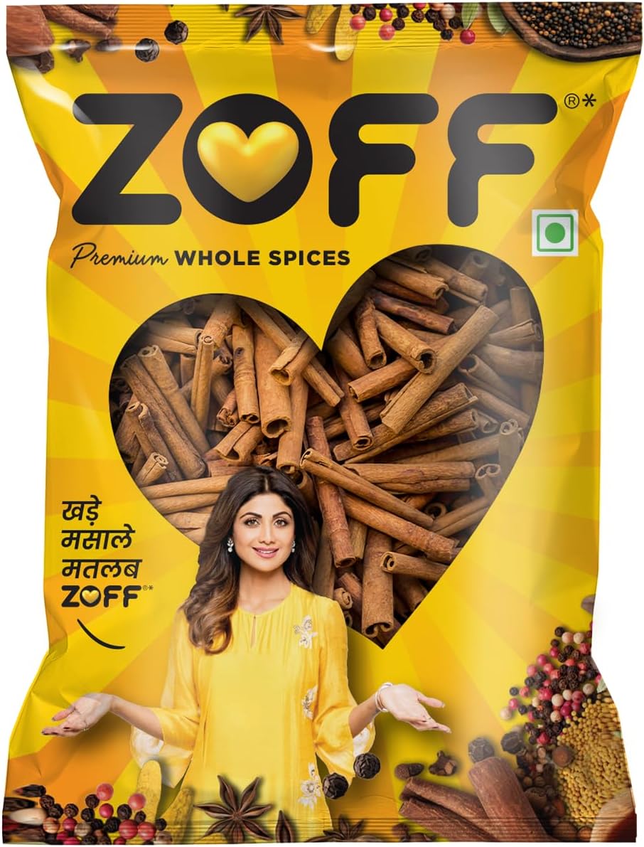 Zoff Dalchini Whole | 100g | Naturally Aromatic | Organic Cinnamon Stick | Authentic Cinnamon Sticks Original