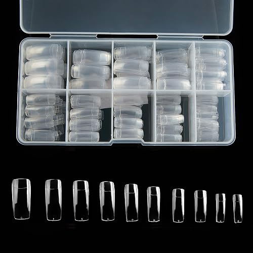 Half Cover Acrylic False Nail Tips, 500PCS Fake Nail Shape
