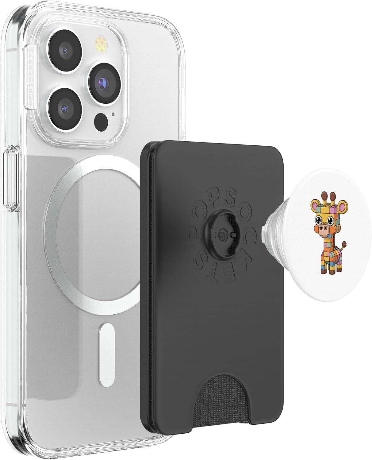 Toy Bricks Giraffe Giraffes PopSockets PopWallet for MagSafe image 3