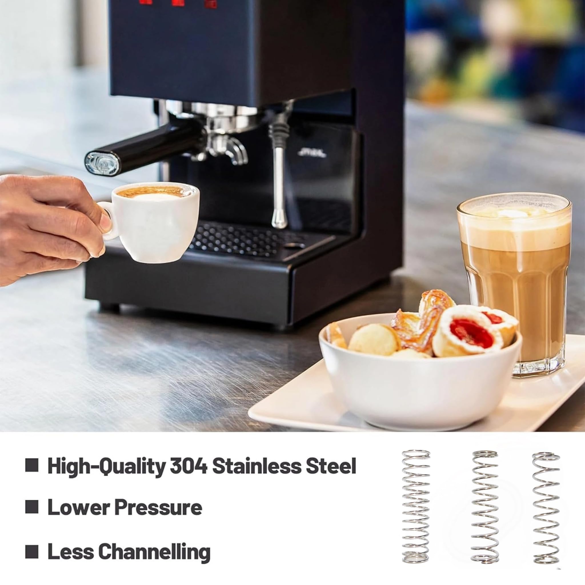 Vassoio Antigoccia Basso Per Gaggia Classic Pro - Include Set Molle OPV 6/9/12 Bar E Ugello Vapore A Foro Singolo