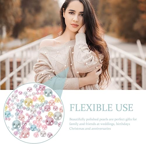 Miniatura 2 de ARTIBETTER 1200 piezas de resina tamaño agujero flor cepillo decoración cubo bebé ramo flotante boda no simulado fiesta ducha jarrón aleatorio DIY