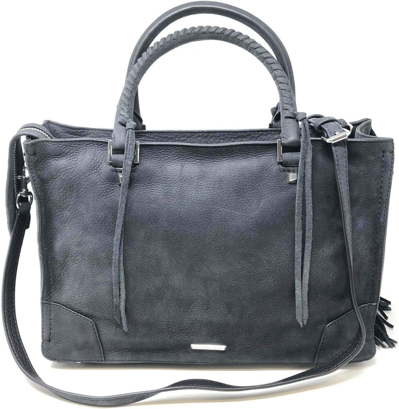Rebecca Minkoff fringe regan Satchel Tote Suede HF16ENFS31 black