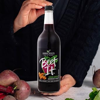 Beet It Organic Beetroot Juice with Ginger 750ml Bottles (Pack of 6) | 6 x 750ml Glass Bottles, Vegan, Picked and Pressed, No Added Sugar
