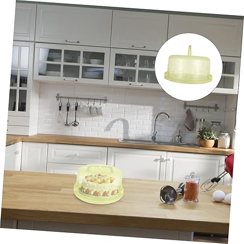 Miniatura 5 de Contenedor redondo de almacenamiento para tartas con tapa y asa, recipientes para pasteles para tartas de 8 pulgadas, cubierta de plástico para