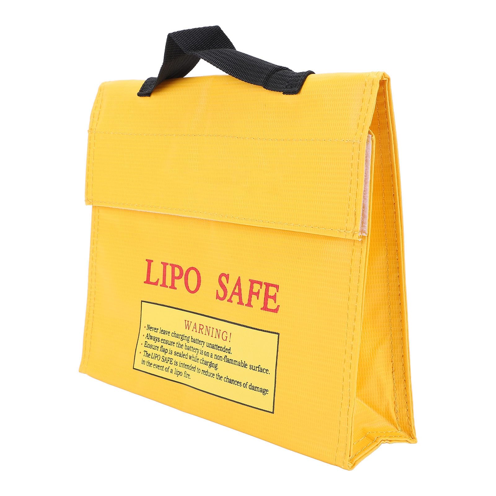 Torba Lipo Safe z Haczykiem i Zamknięciem - Ognioodporna, Przeciwwybuchowa Torba do Przechowywania i Transportu Baterii Lipo