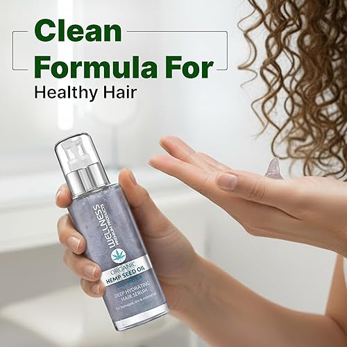 Miniatura 3 de Wellness Premium Products Aceite de semilla de cáñamo orgánico - Suero hidratante profundo (3.4 fl oz)