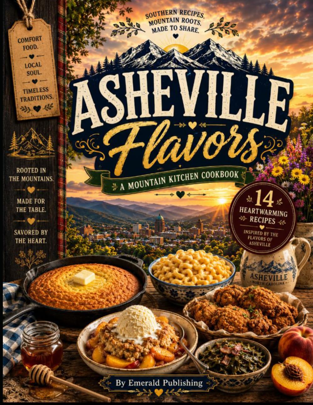 Asheville flavors a mountain kitchen cookbook: 14 Rustic recipes inspired by southern comfort and Appalachian traditions and more