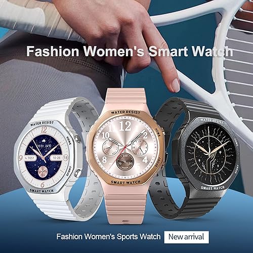 Miniatura 9 de Reloj inteligente para mujer con pantalla táctil de 1.32 pulgadas, Bluetooth, llamadas, reloj inteligente para mujer, rastreador de fitness,