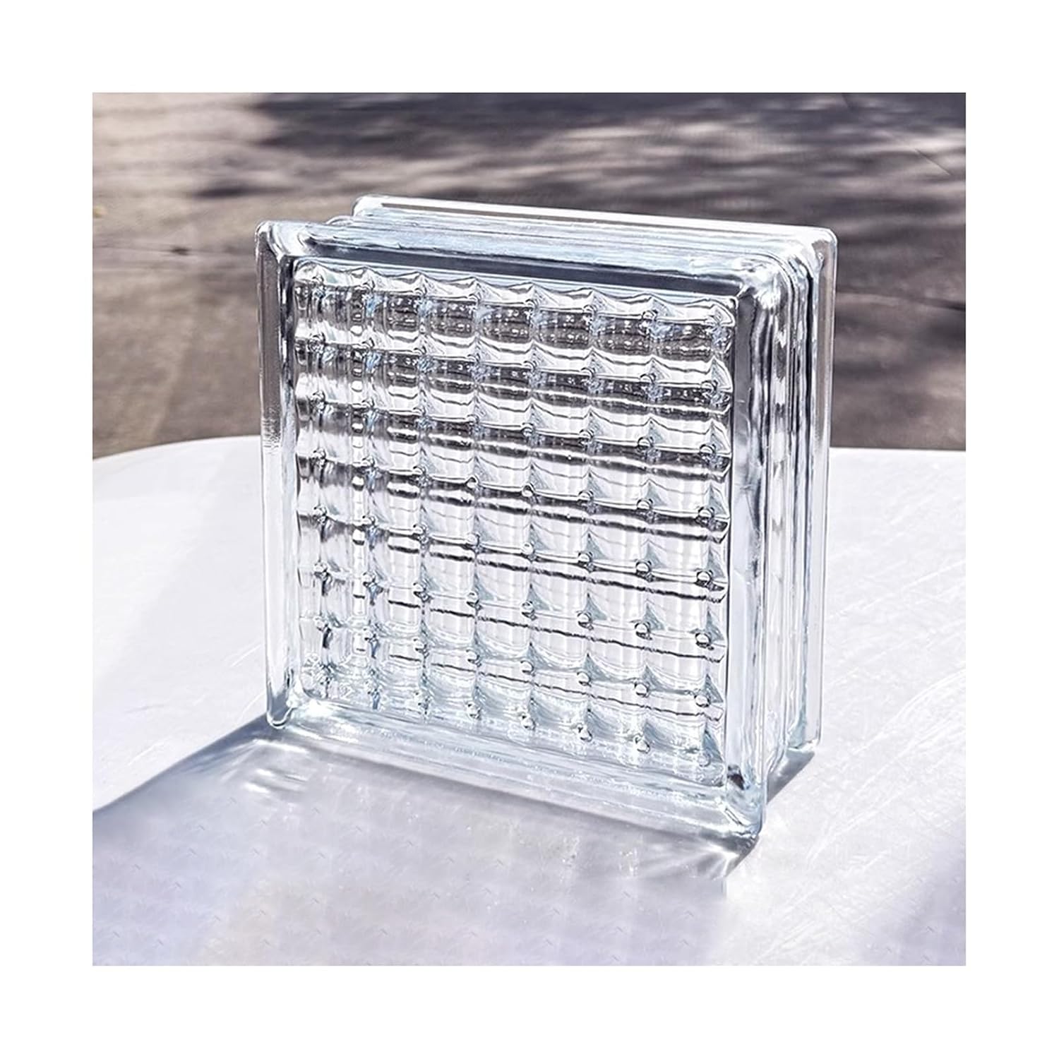 Square Hollow Glass Blocks for Wall Clear Glasses Brick for Protect Privacy House Office Decoration
