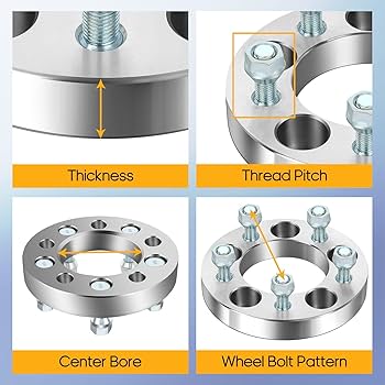 Amazon.com: OCPTY 2PCS 1 inch (25mm) Wheel Spacers 5 Lug 5x4 Amazon.com: OCPTY 2PCS 1 inch (25mm) Wheel Spacers 5 Lug 5x4