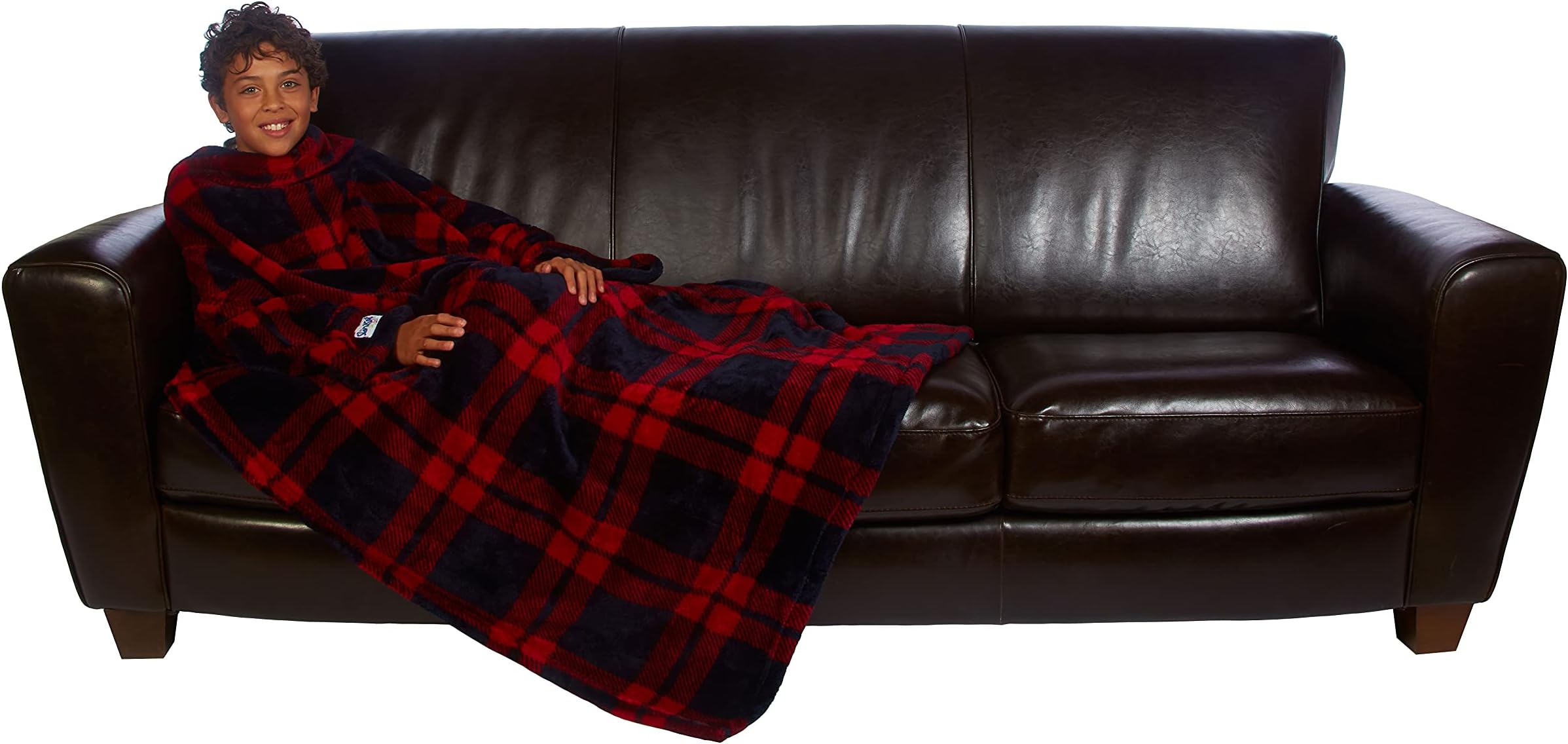The Ultimate Kids, The Original Blanket with Sleeves, Super Soft Faux Fur Throw Blanket, 44x60, with a Foot Pocket