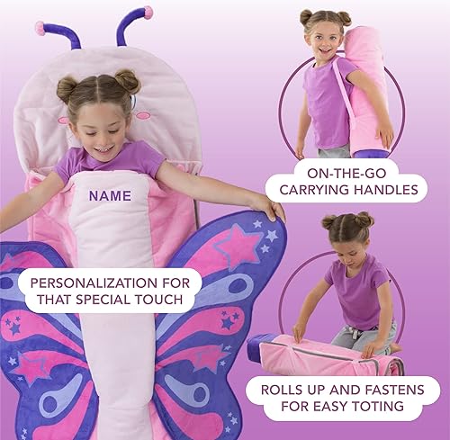 Miniatura 4 de Bixbee Kids Sleeping Bag Sleeping Bag for Kids 60 x 22 Inches Soft Toddler Sleeping Bag with Carrying Handle  Machine Washable Soft Slumber Bag for
