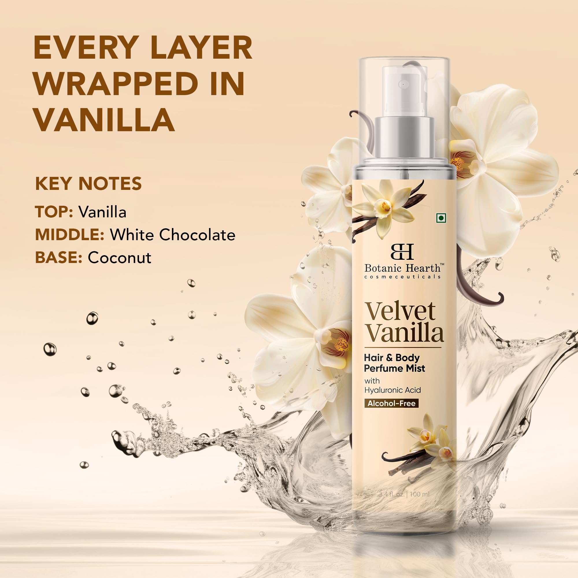 Amazon.com : Botanic Hearth Vanilla Hair Perfume & Body Mist, Long