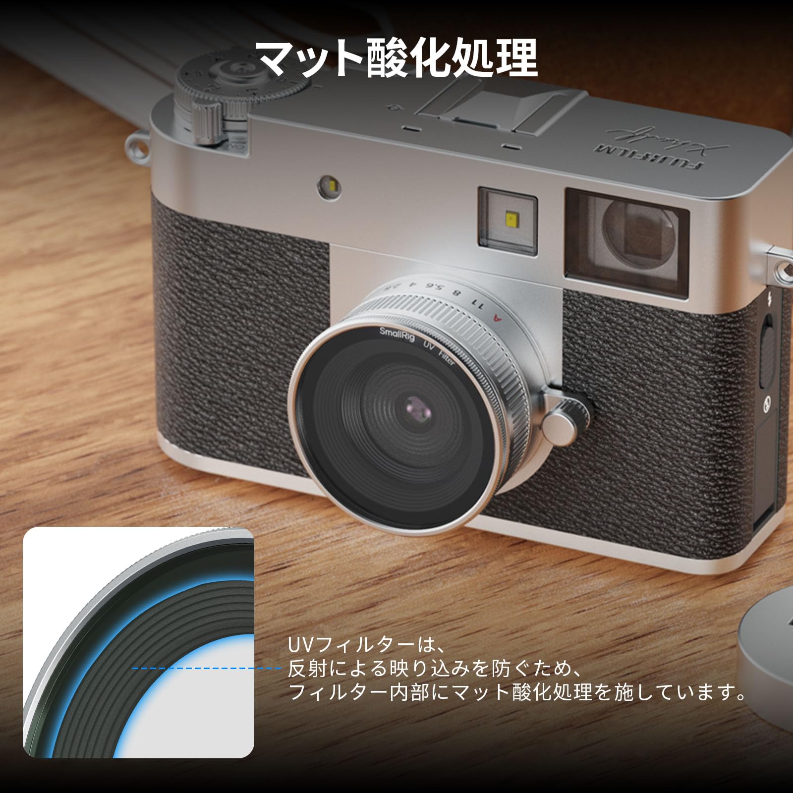 Amazon | SmallRig FUJIFILM対応 X Halfカメラ用 マグネット式UV