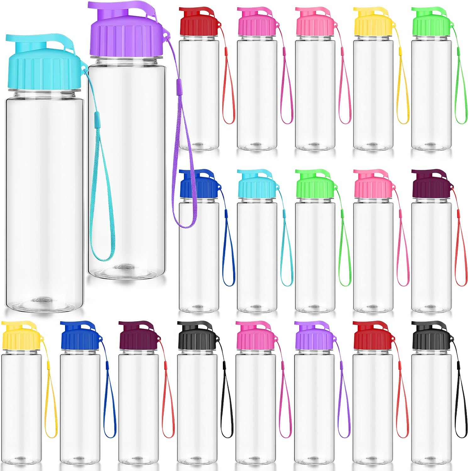 20 Pack Plastic Water Bottles...
