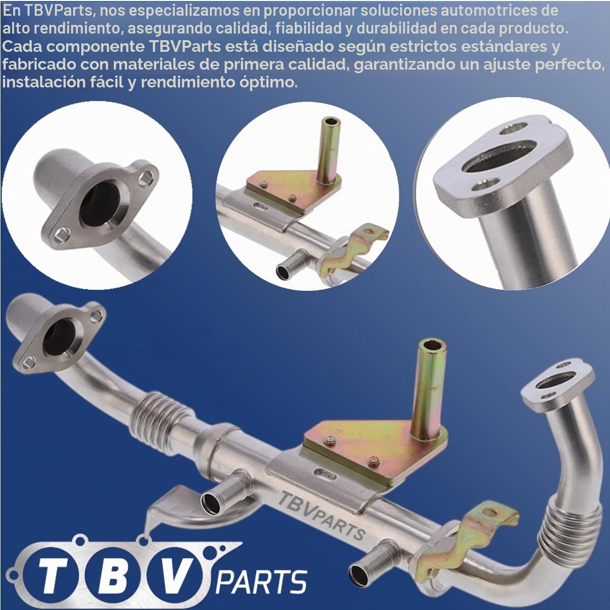 Enfriador EGR 2.5 DCI 4735MB41A 7485112898 5001870059 14735MB40A 284164X750 Refrigerador de la Válvula EGR Elemento Enfriador para Cabstar (F24M, F24W) 2006-2013