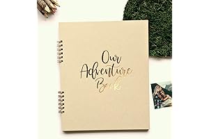Our Adventure Book Scrapbook for Couples, Rustic Couples Travel Memories Scrapbook