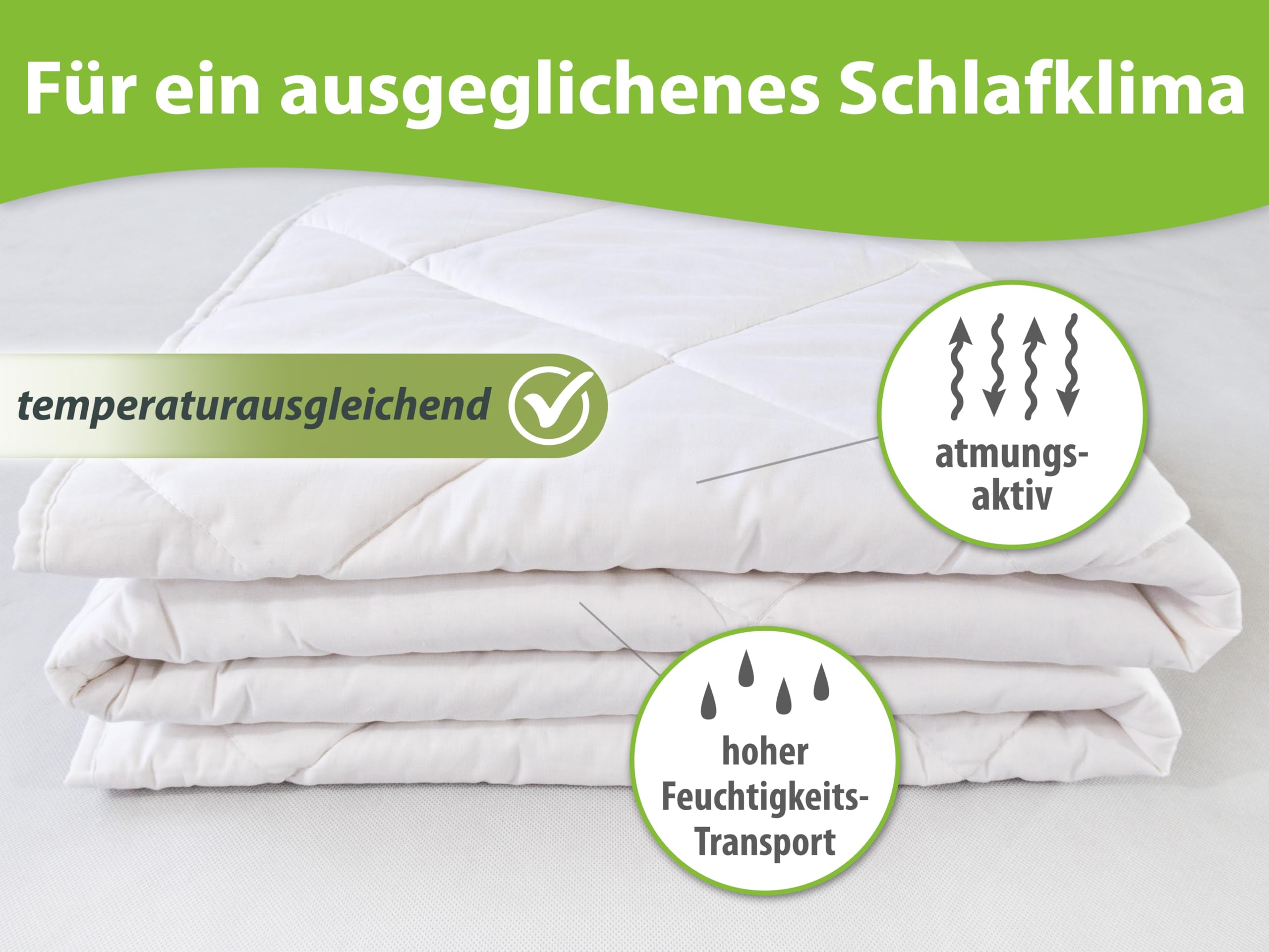 franknatur Sommerdecke 135x200 Bettdecke 80% Baumwolle und 20% Lyocell | leichte Sommerbettdecke, Füllung Baumwolle und Tencel, Bezug aus Baumwolle, atmungsaktiv, robust, waschbar, Oeko-TEX