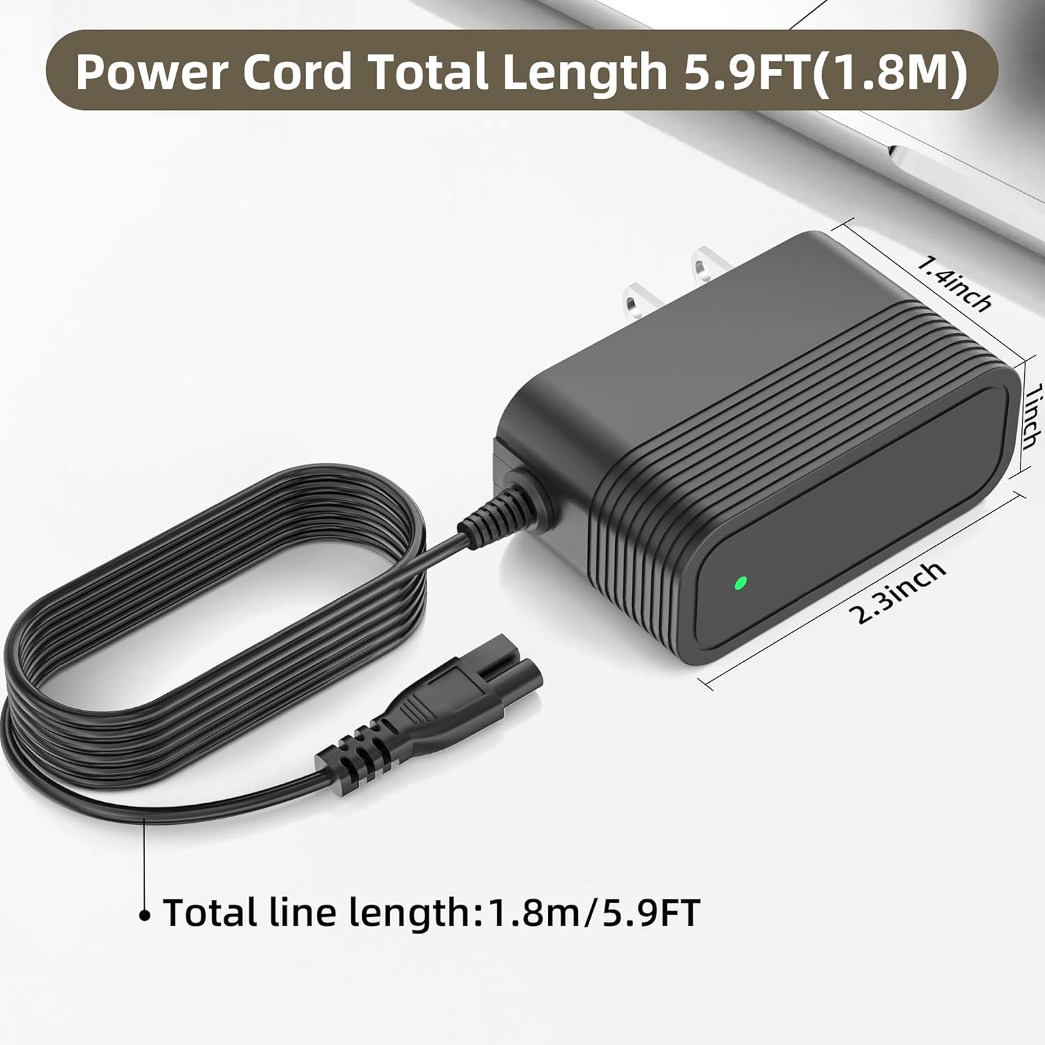25.2V Charger Compatible with WYBOT C1 & C2 Cordless Robotic Pool Cleaner Adapter Charger