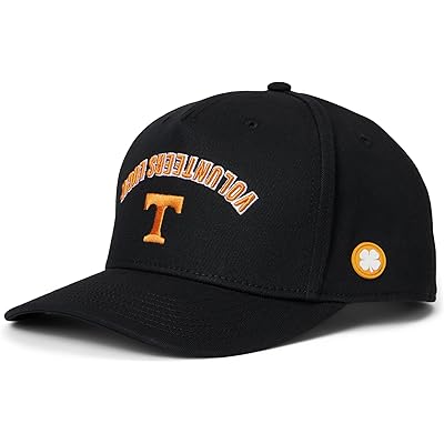 Black Clover Tennessee Game Day Adjustable Snapback Hat black/cotton twill orange 3d emboridery