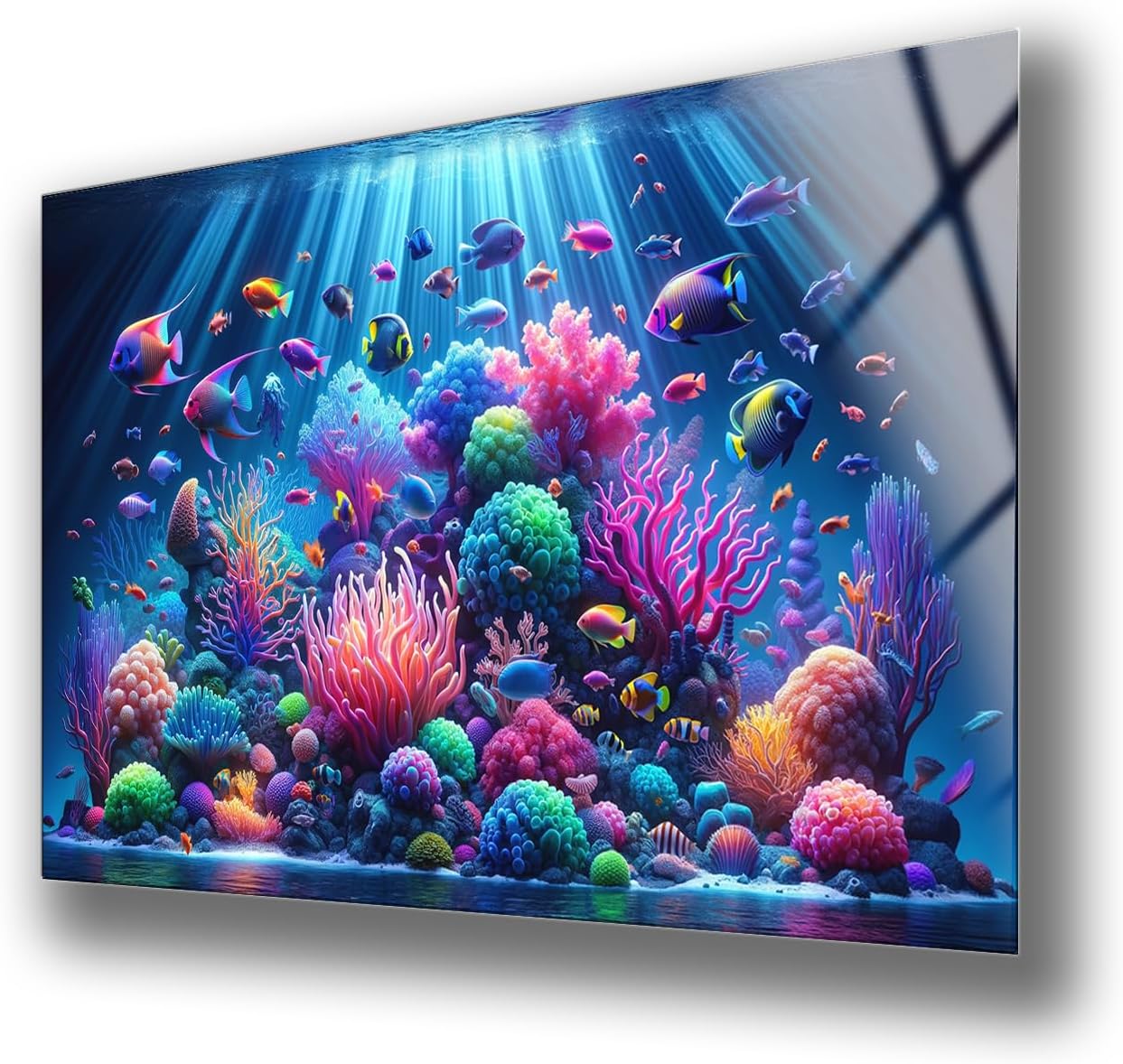 Sea ​​Creatures Wall Art, Tempered Glass Wall Art, Glass Printing