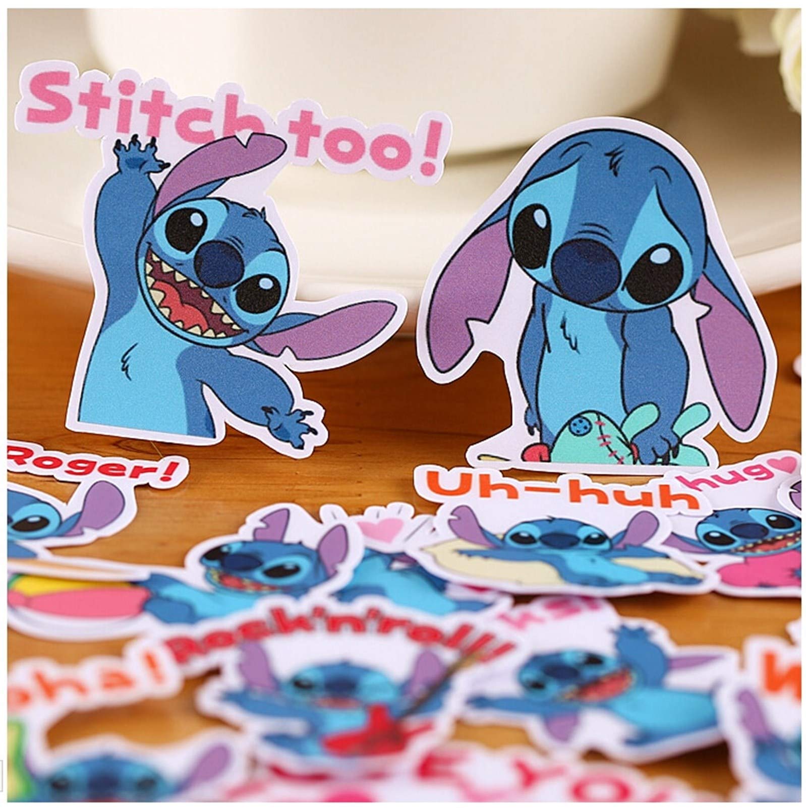 AVPLUS Chidory Fruzelg 22pcs Creative Cute Self-Made Stitch Sticker Scrapbooking Stickers/Decorative Sticker/DIY Craft Photo Albums/Trunk