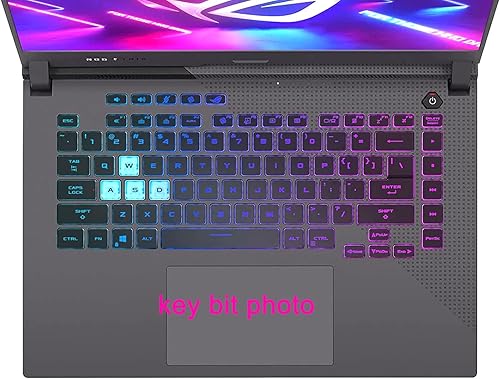 Vista 11 de Funda de teclado compatible con ASUS TUF Dash 15 TUF516PE, TUF Dash F15 FX516PM FX516PR, Zephyrus M16 GU603HM GU603HE, ROG Zephyrus G15 GA503