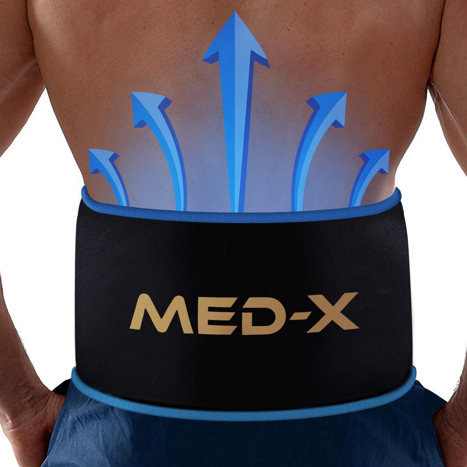 MedX Back Pain Cold Reusable Ice Pack Belt Therapy For Lower Lumbar