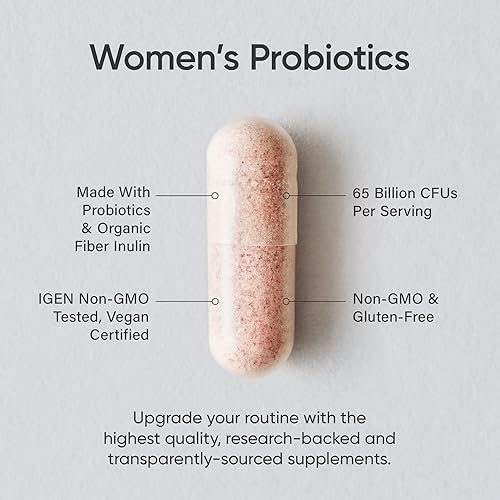 Miniatura 5 de Sports Research Todo vegano probióticos diarios con prebióticos (60 mil millones de UFC), enzimas digestivas con jengibre (a base de plantas) y