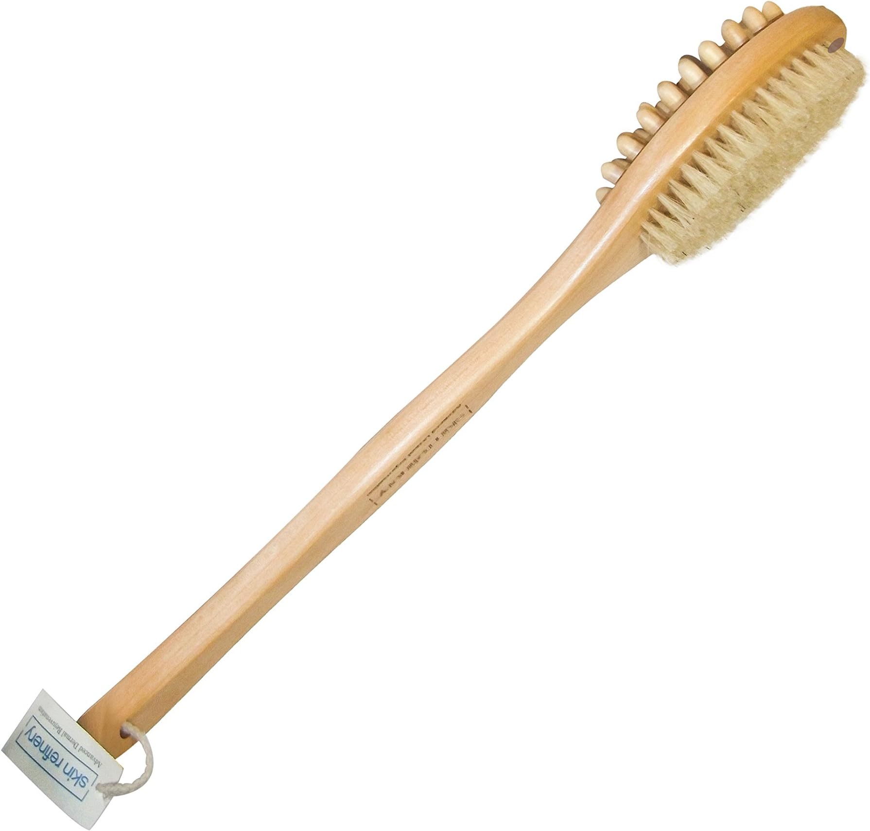 Skin Refinery’s Bath and Body Skin Brush, Assists Cellulite Reduction and Lymphatic Drainage, Restores Skin Glow and Hydration, Wet and Dry Skin brushing. Dual Head Multi Purpose