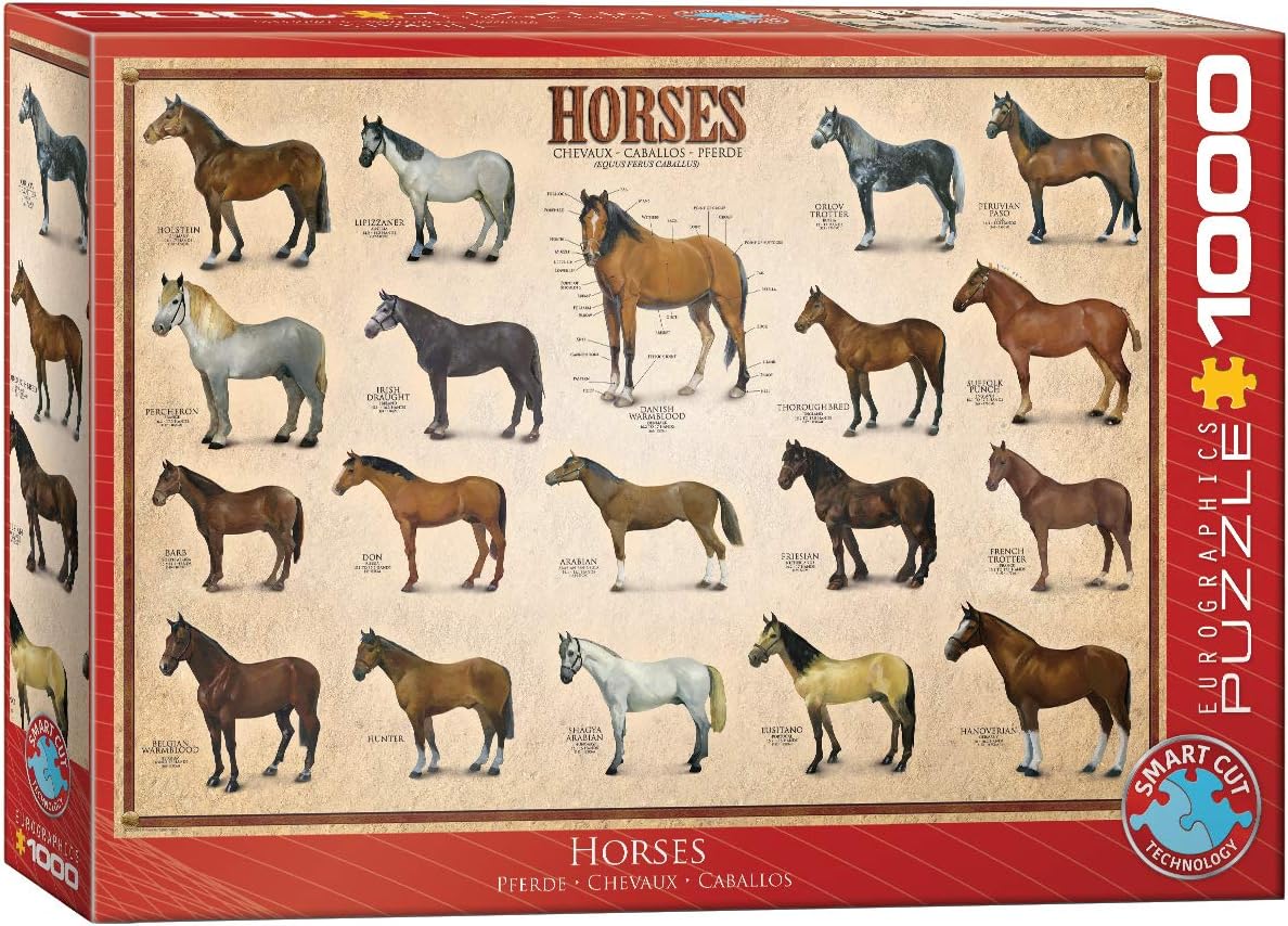 EuroGraphics Horses 1000 Piece Puzzle