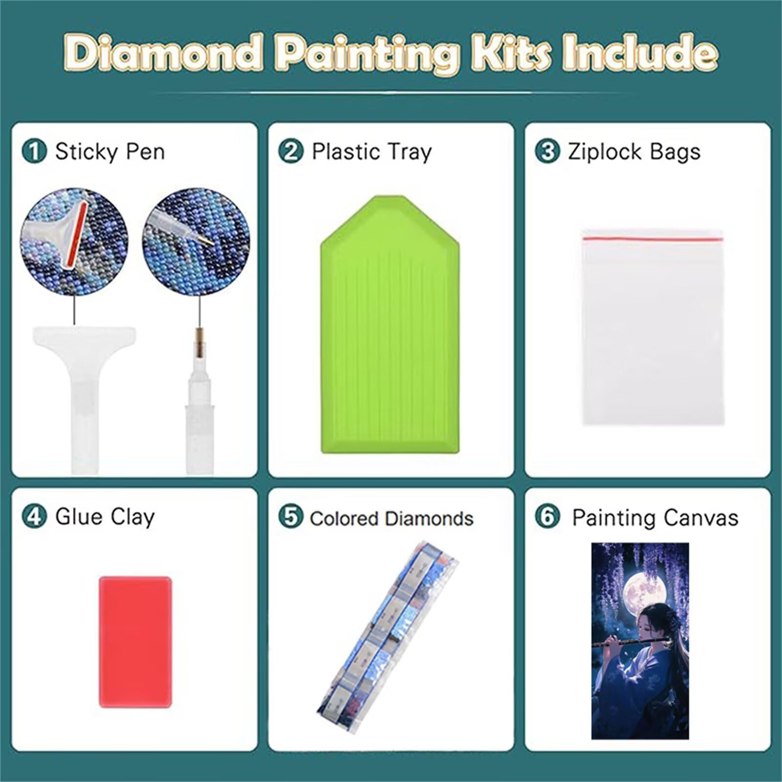 Diamentowe malowanie Japonia Diament Malarstwo Dorośli DIY Haft krzyżykowy Diamentowy zestaw kryształów sztucznych, DIY Diamentowe malowanie Dzieci Początkujący zestaw, Dekoracja domu 90 x 180 cm