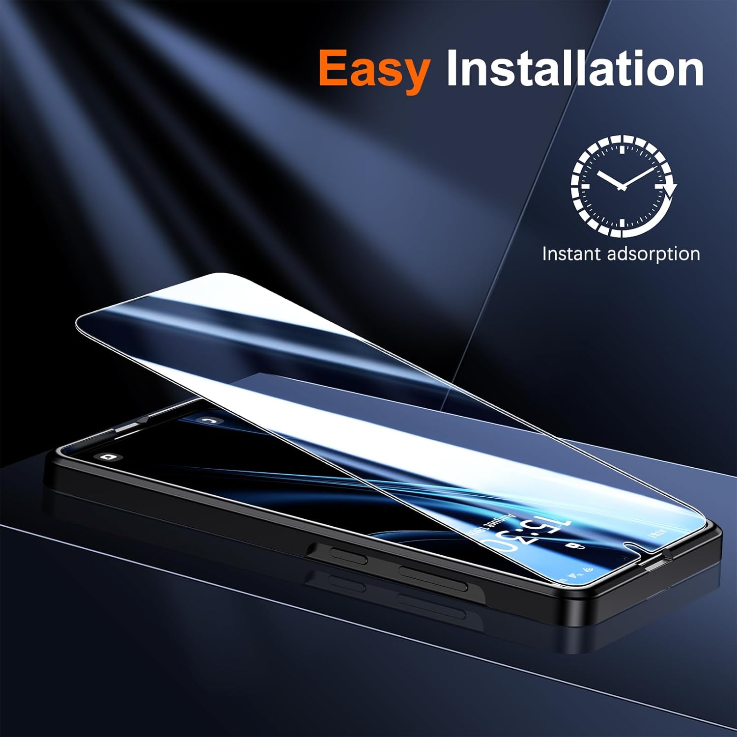 [2+2 Pack] UniqueMe Screen Protector for Samsung Galaxy S25 with Camera Lens Protector, Anti-Scratch, Fingerprint ID Compatible, HD Clear Tempered Film, Easy to Install, Bubble Free, Case Friendly - Image 5