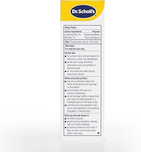 Miniatura 7 de Dr. Scholl's Clinical Strength - Líquido para aliviar el dolor de 12 horas, 3 onzas - 4% de lidocaína para un potente entumecimiento, alivio