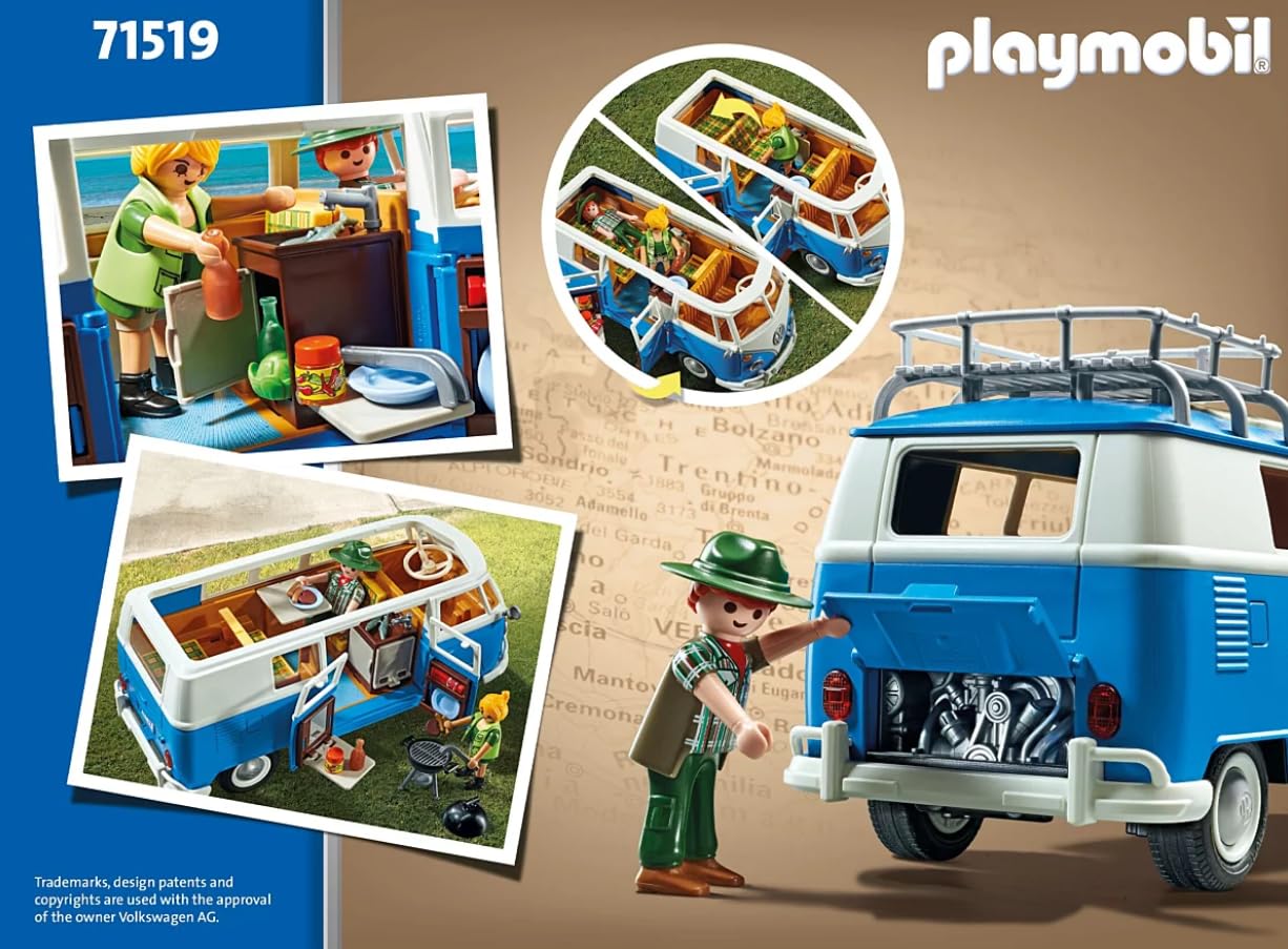 PLAYMOBIL Volkswagen 71409 T1 Camping Bus Edeka Edition 2, Für
